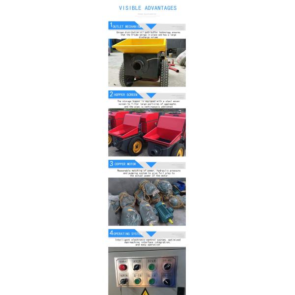 Electric Power Type Portable Concrete Pump for Secondary Structural Column at 660 kg