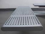 Modern Outdoor Wooden Bench With Recycled Plastic Wood HDPE Material