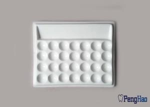 Wholesale 28 Wells Dental Laboratory Ceramic Mixing Slab 22*21cm With Plastic Cover from china suppliers