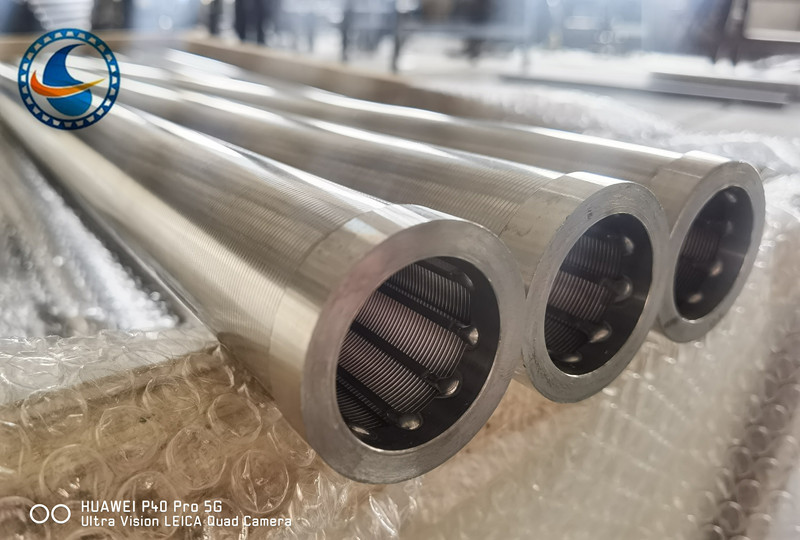 SS304 Pure OD 60mm Cylindrical Wedge Wire Screens Environmental Friendly