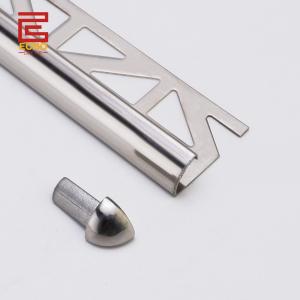 Wholesale Decorative Silver Bullnose Edge Stainless Steel Tile Trim Backsplash Border Trim from china suppliers
