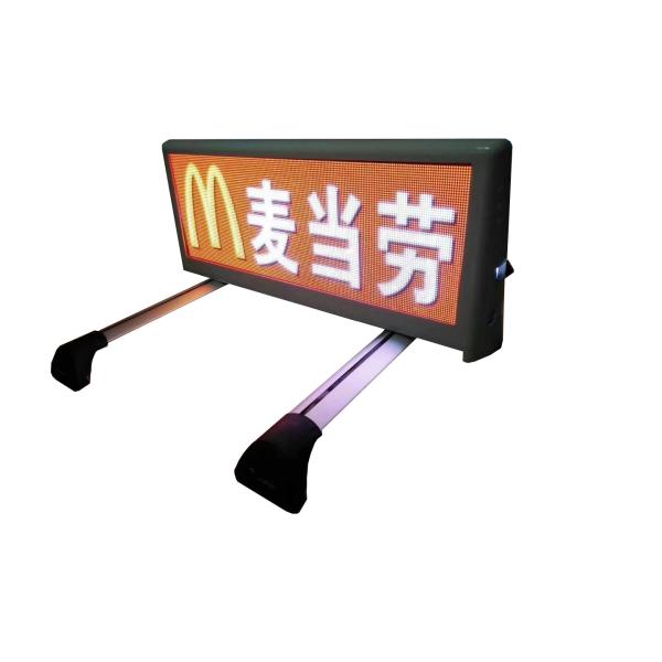 Outdoor Two Side Taxi LED Mobile Billboard IP65 Waterproof P3.33 960mm*320mm