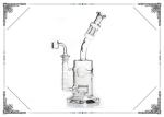 Toro Dab Oil Rigs With Honeycomb Jet Perc Glass Bubbler Bongs