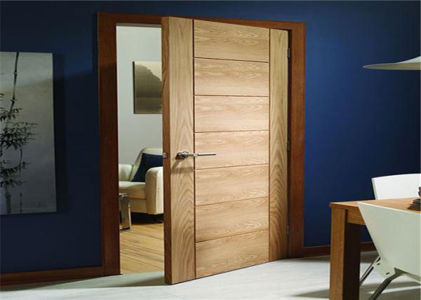 Flush Wood Composite External Front Doors Inward / Outward Opening Direction