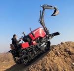 80 Hp Power Mini Cultivators Tiller Agricultural Farming Remote Control Crawler