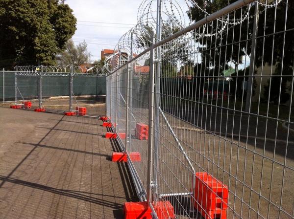 Orange Customized Temporary Fence Panels For Environmental Protection Areas