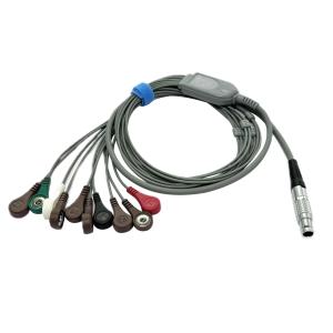Wholesale Compatible Landcom 10-lead Recorder ECG Holter Cable snap,10pin connector from china suppliers