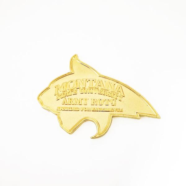 3 Inch Gold Finish Zinc Alloy Diecasted Bottle Opener For Montana State
