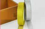 Attractive Eye Catching Silver And Gold Christmas Ribbon 3/8"-4" Size