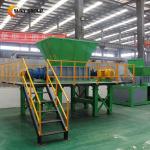 3300KG Weight Double Shaft Shredder For Plastic Recycling Video Inspection