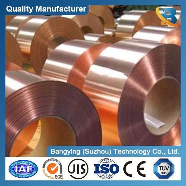 Alloy 99.9% Pure Copper Tape 0.035mm*635mm Thickness Thin Rolls Copper Coil for