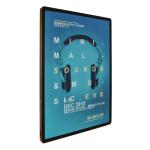 Electroplating Surface LED Photo Frame Light Box For Retail Shop , Office