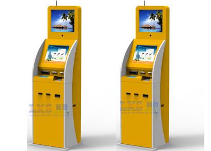 Passport Scanner Card Dispenser Self Service Kiosk , 15 / 17 inch Infrared Touch