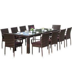 Wholesale Rattan B2400mm H750mm Picnic Table Patio Set Waterproof from china suppliers