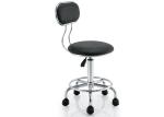 Seat Hight Adjustable Bar Chair Backrest For Hair Salon , Brown Color