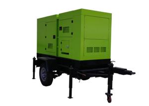 Wholesale Water Cooled Wheels Mounted Trailer Cummins Diesel Generators With Two / Four Wheels from china suppliers