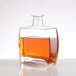 375ML 500ml 750ml Clear Cork Top Round Empty Gin Vodka Whiskey Liquor Bottle for