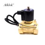 2 Way 1-1/4" Brass Direct Acting Underwater Solenoid Valve DC 12V