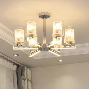 Wholesale Modern arms glow led chandelier with Glass lampshade (WH-LC-07) from china suppliers