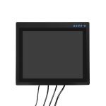 17 Inch Full IP65 1000 Nits Industrial Touch Monitor Optical Bonding BNC Video