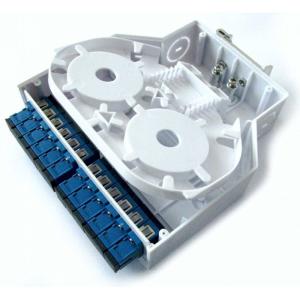 Wholesale Abs Plastic Din Rail Mount Optical Fiber Terminal Box 12 Adapters Lc/Upc Simplex from china suppliers