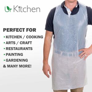 Wholesale Bio Based Plastic Throw Away Aprons Corn Starch Material OEM Acceptable from china suppliers