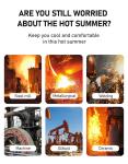 Sunscreen Summer Cooling Vest 7.2V Cold Vest For Hot Weather