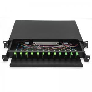 Wholesale 1U ODF Fibre Optic Cable Termination Boxes 12 Port 24 Port 48 Port from china suppliers