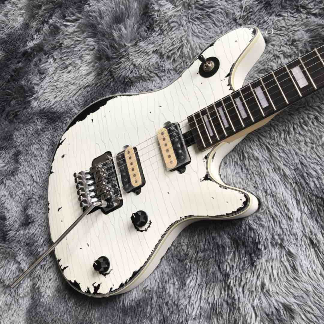 Prince Clouds Relic EVH Wolfgang VS Eddie Van Halen Sunburst Wolf Electric Guitar