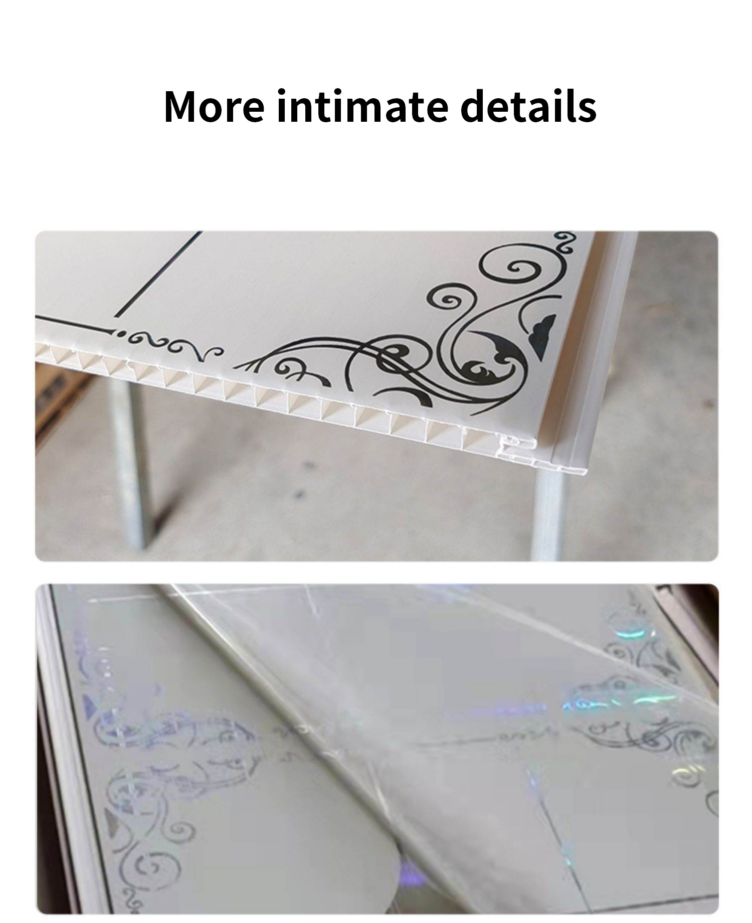 Self-Assembly Thickened PVC Strip Ceiling for Contemporary Kitchen Bathroom and Toilet Design Style