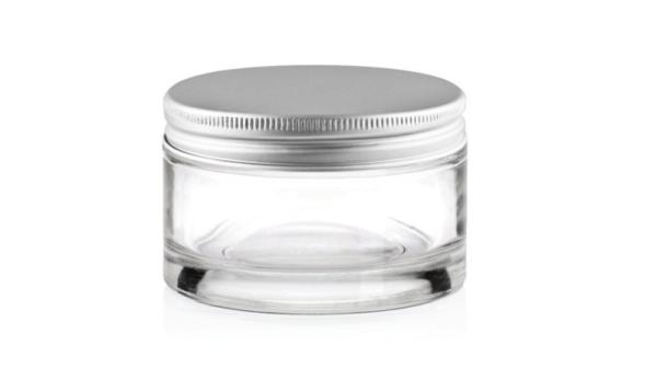 JG-F04200 200g luxury cosmetics glass jar with lids for cream,butter, packaging