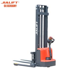 Wholesale Lifting Height 3500mm Electric Stacker Pedestrian With Straddle Weight 1300kg from china suppliers