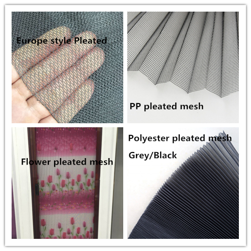 15mm 16mm PP Pleated Mesh Black Plisse Insect Screen