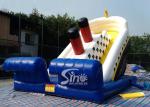 Outdoor adventure huge titanic inflatable slide for kids playground