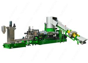 Wholesale 2.5 - 4 MM Plastic Recycling Granulator Machine , PP PE Films Plastic Recycling Pellet Machine from china suppliers