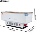 Antiwear Practical Supermarket Display Freezer Commercial Multipurpose