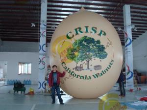 Wholesale Air Brush UV Printed Wall Nut Fruit Shaped Balloons For Helium / Event Show 5m High from china suppliers
