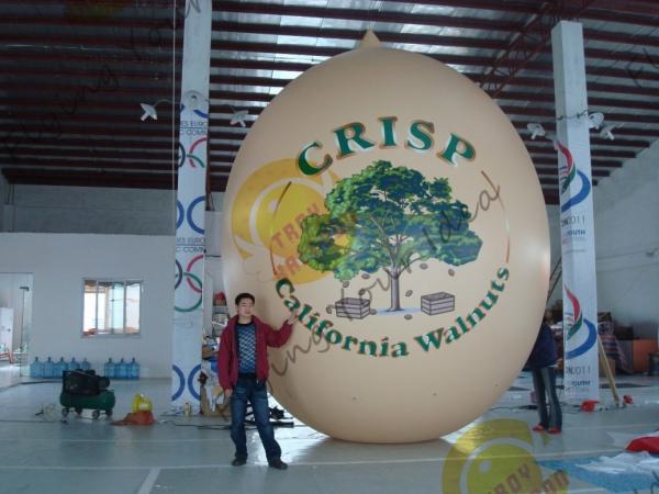 Air Brush UV Printed Wall Nut Fruit Shaped Balloons For Helium / Event Show 5m