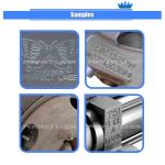 Metal Flange Dot Pin Pneumatic Marking Machine 300mm Horizontal Rotary With