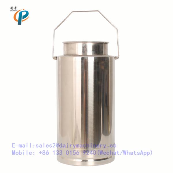 15 litre portable milker milking bucket, steel milking pail with lid, milking