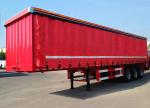 1310mm Wheel Base Dry Van Cargo Curtain Side Semi Trailer With Jost E100 Landing