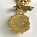 Wholesale Honor Award High Level Shiny Gold Shiny Nickel Double Plated Metal