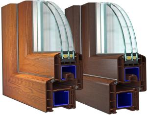 Wholesale Laminated Refractory UPVC Window Profiles Systems Eco Friendly DIMEX E82 from china suppliers