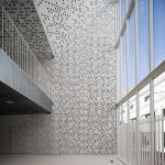 Metro Station Exterior Perforated Metal Panel Sound Absorption 1.85-4mm