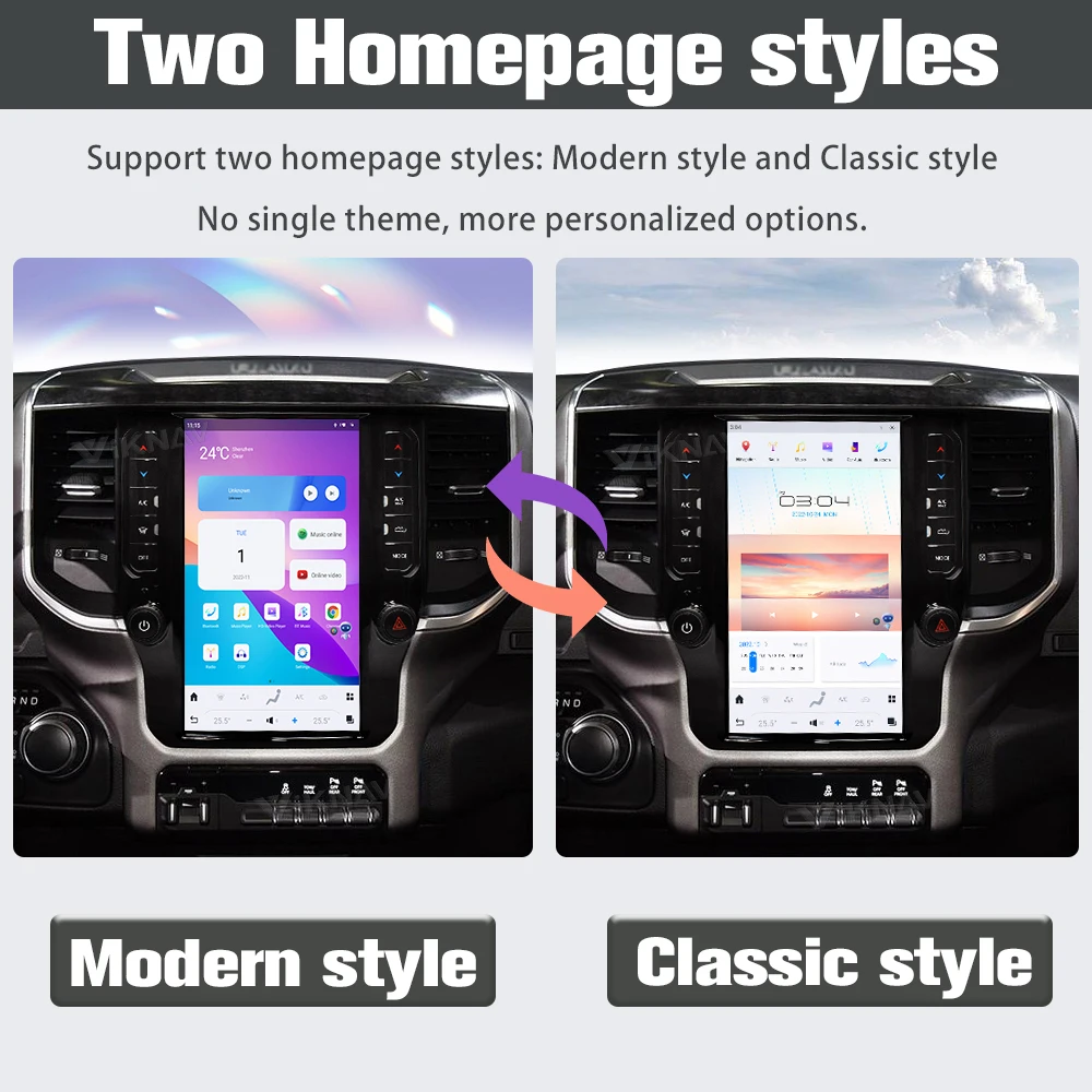 2020 2021 2022 2023 Dodge Ram 1500 Touch Screen Radio Multimedia Player 11.8 Inch