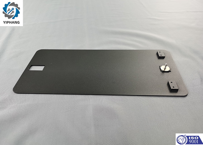 SPCC Electrical Box Door Sheet Metal Brackets Textured Black Powder Coating 1.5mm