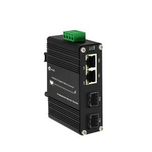 Wholesale Mini Industrial 2 Port 10/100/1000Base T + 2 Port 100/1000Base-X SFP Ethernet Switch from china suppliers