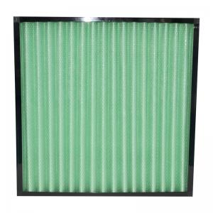 China Mini Pleated Industrial Air Filters G1 G2 G3 G4 Efficiency With Plastic Frame on sale