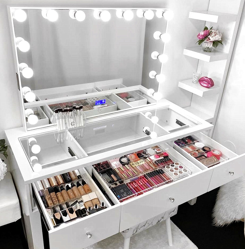 Full Length Hollywood 50x Magnifying Mirror Customzied