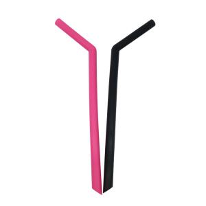 Wholesale 8.5mm Mouth Reusable Silicone Straws, Thick Silicone Non Plastic Straws With Cleaner Brush from china suppliers